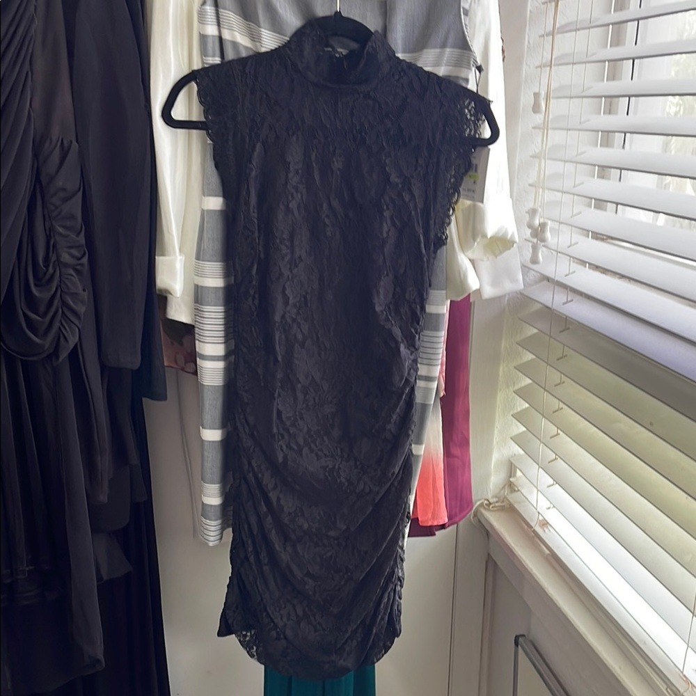 Elegant Black Lace Dress